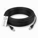 Патч-корд CAT6 Gear 15 м UTP RJ45 зовнішній CCA біметал чорний Ethernet LAN кабель для IP-камери відеоспостереження комутатора 884097м фото 10