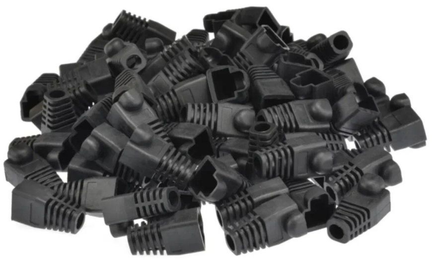 Защитный колпачок коннектора RJ-45 8p8c Черный (уп 50шт) 6395gr фото