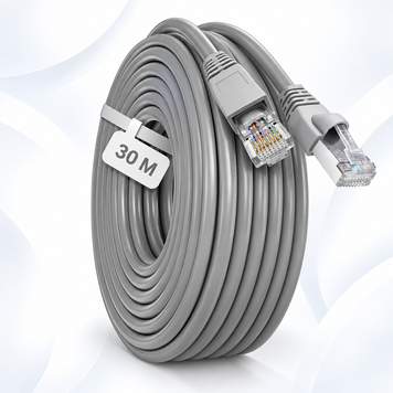 Патчкорд Gear 30 м Cat 5e UTP, внутрішній, сірий 0071unk фото