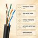 Патч-корд гибкий Одескабель 100 м CAT5e UTP CU внешний черный медный Ethernet кабель для локальной сети офисов 884083м фото 2