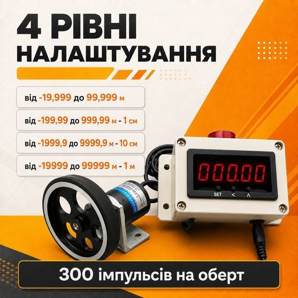 Электронный Прибор измеритель длины Kabelist с энкодером 100 PPR для рулонных материалов и кабеля 88038sk фото