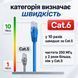 Патч-корд синій GEAR Cat6 UTP CCA 1 м внутрішній мережевий кабель RJ45 LAN для роутера ПК телевізора дому та офісу 884050м фото 3
