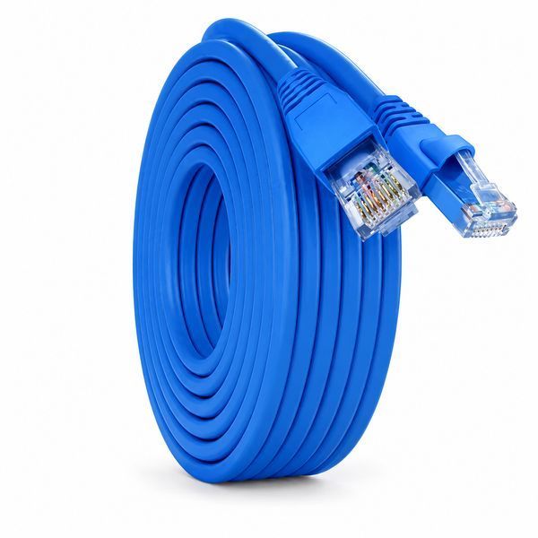 Синий патч-корд GEAR 5 м Cat6 UTP CCA RJ45 сетевой LAN кабель для интернета роутера ПК Smart TV дома и офиса 884058м фото