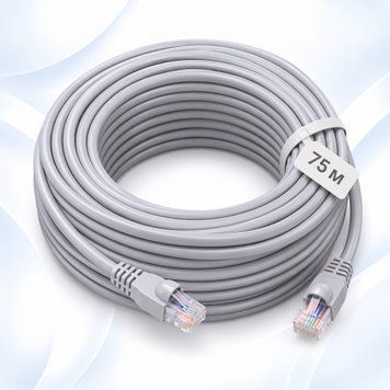 Патч корд Gear 75 м Cat 5e UTP, внутрішній, сірий 87148unk фото