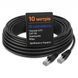 Патчкорд Одескабель CAT5e UTP CU 10 м чёрный наружный RJ45 сетевой LAN Ethernet кабель медный для роутера ПК ноутбука IP-камеры 884076м фото 8
